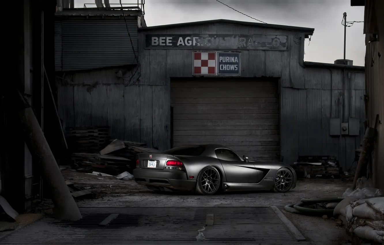Photo wallpaper Dodge, Viper, black