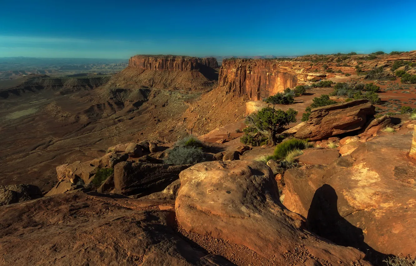 Photo wallpaper landscape, mountains, Canyonlands National Park