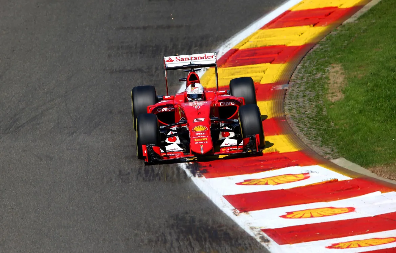 Photo wallpaper Ferrari, Formula 1, Vettel, SF15-T