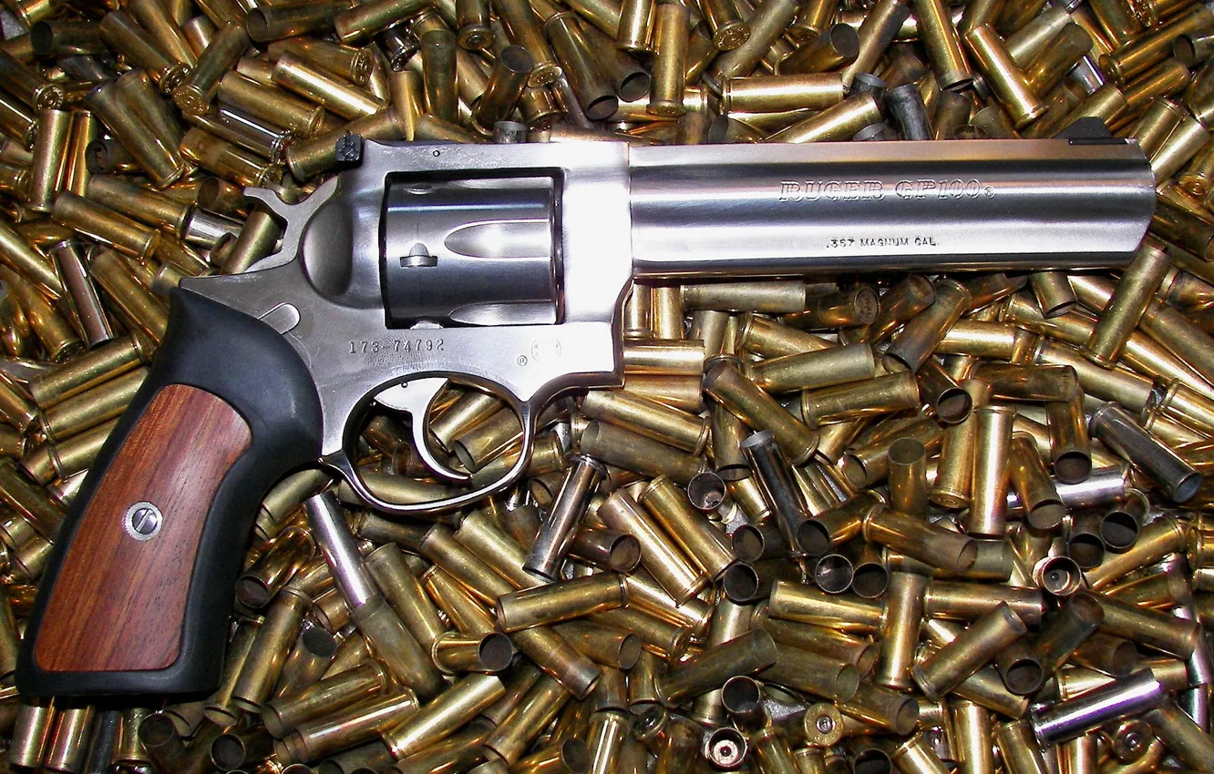 Photo wallpaper gun, weapons, sleeve, revolver