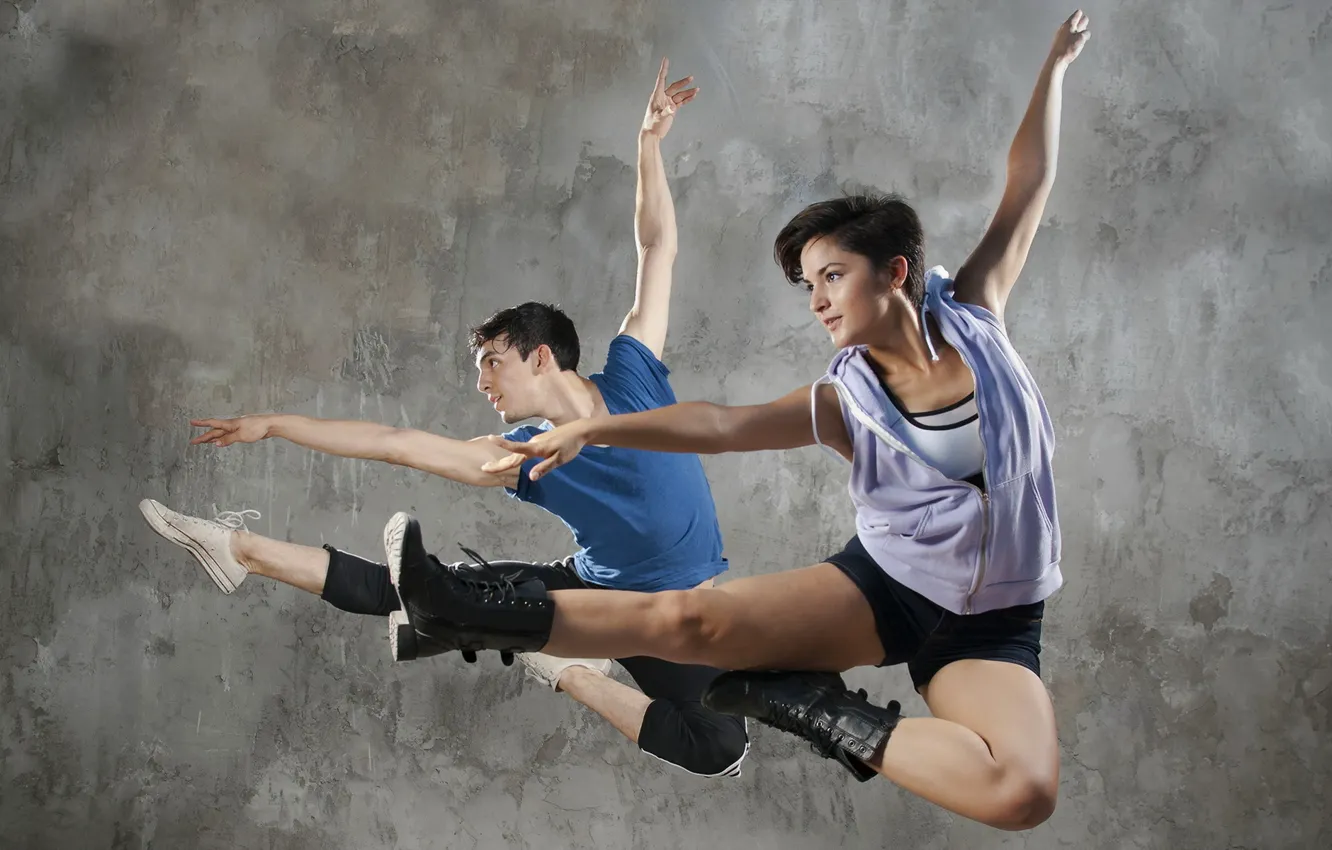 Photo wallpaper background, jump, dance