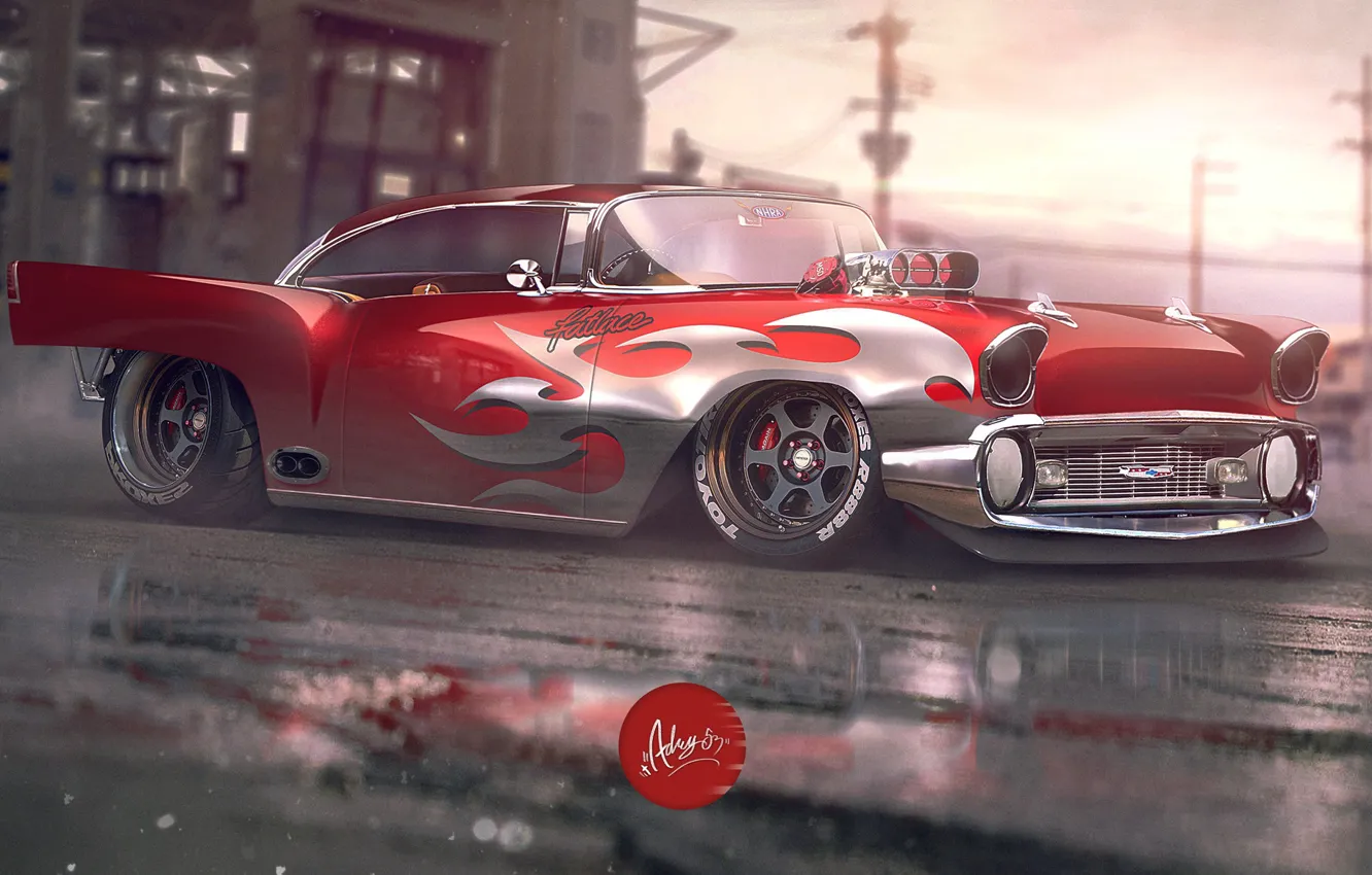 Photo wallpaper car, by Timothy Adry, Timothy Adry