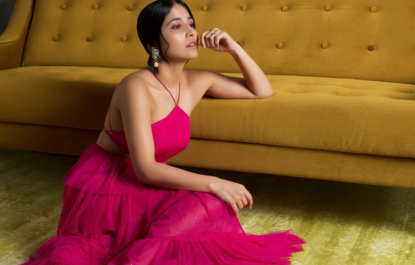 Photo wallpaper girl, eyes, model, pretty, beauty, lips, face, hair