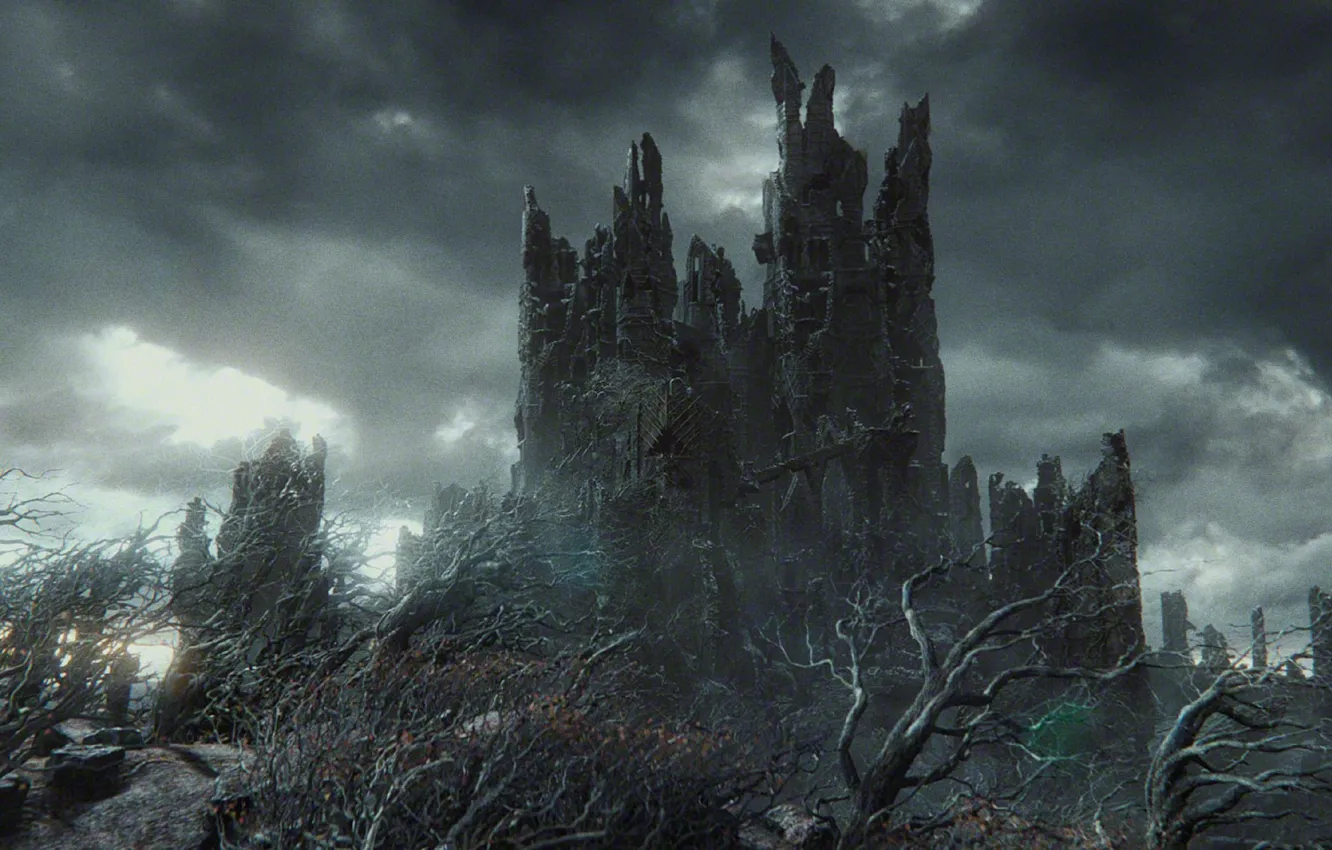 Photo wallpaper Fortress, The hobbit, Sauron, Dol Guldur