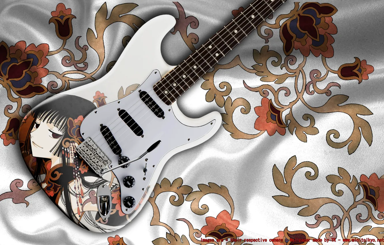 Photo wallpaper guitar, electric guitar, xxxholic, Stratocaster, ichihara yuuko