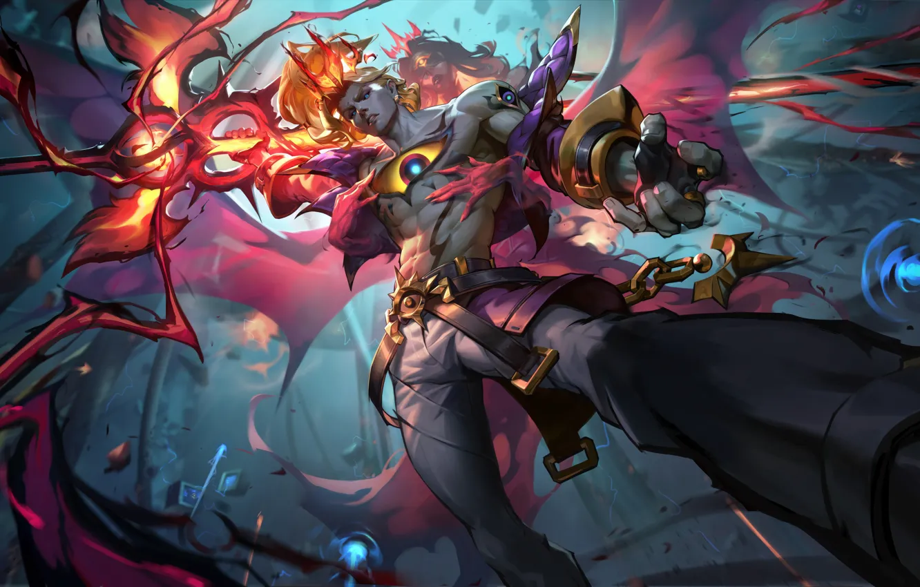 Photo wallpaper characters, muscles, League of Legends, digital art, Riot Games, Video game, Viego, GZG