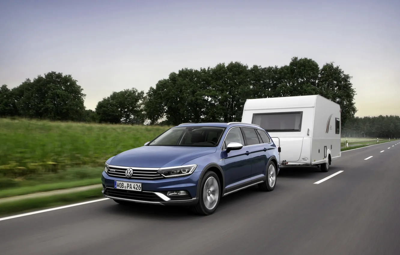 Photo wallpaper Volkswagen, the trailer, universal, Passat, Alltrack, 2019