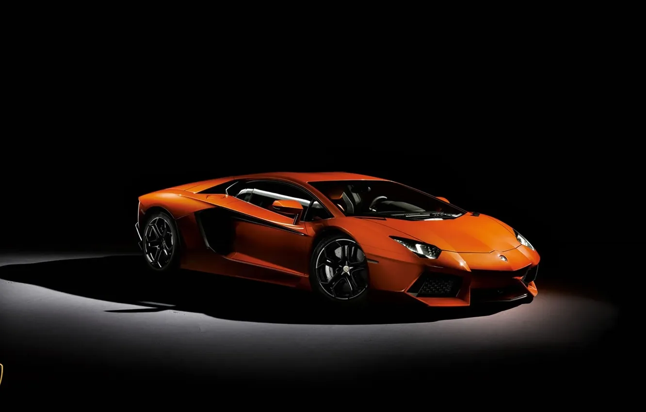 Photo wallpaper light, shadow, Lamborghini Aventador