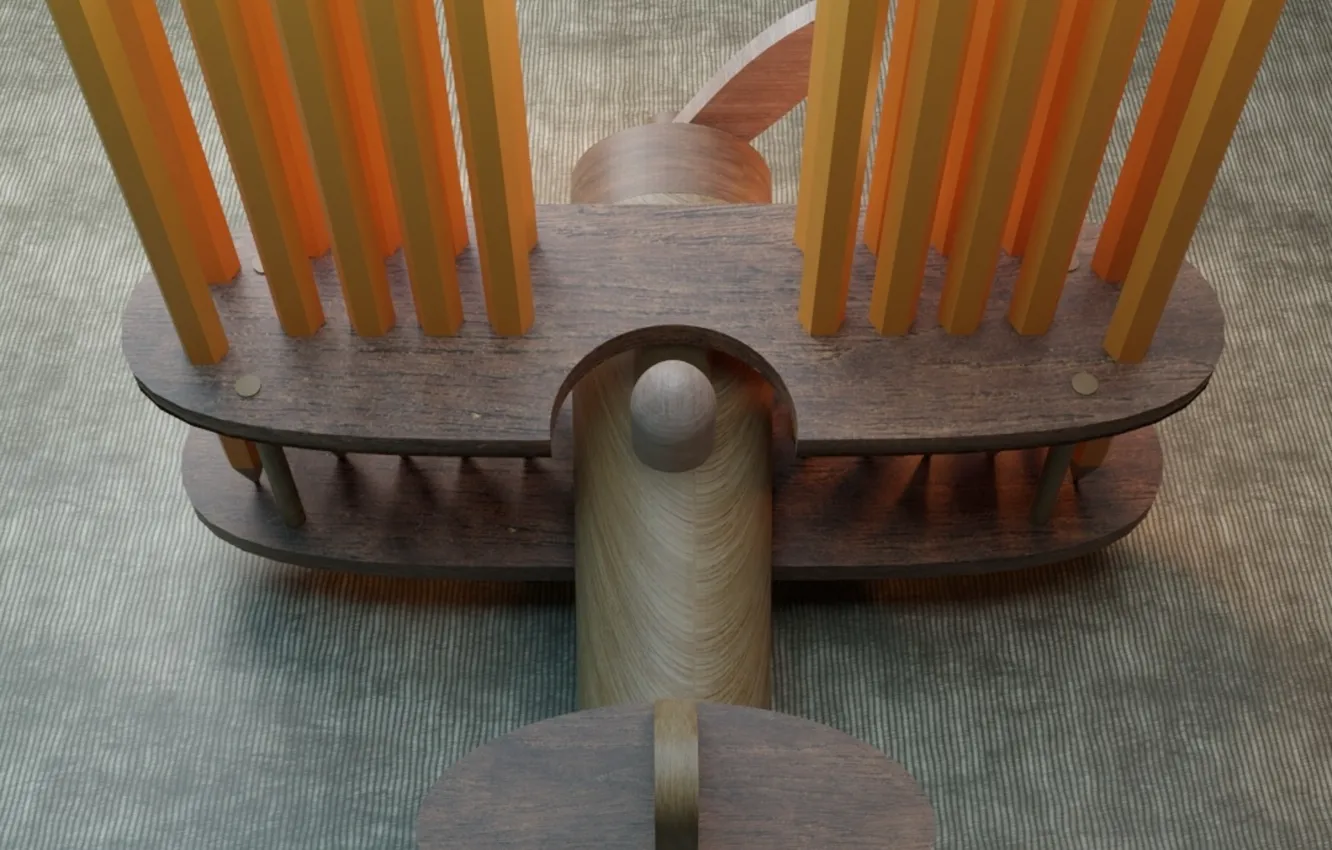 Photo wallpaper pencils, the plane, stand, render, AlexStormND