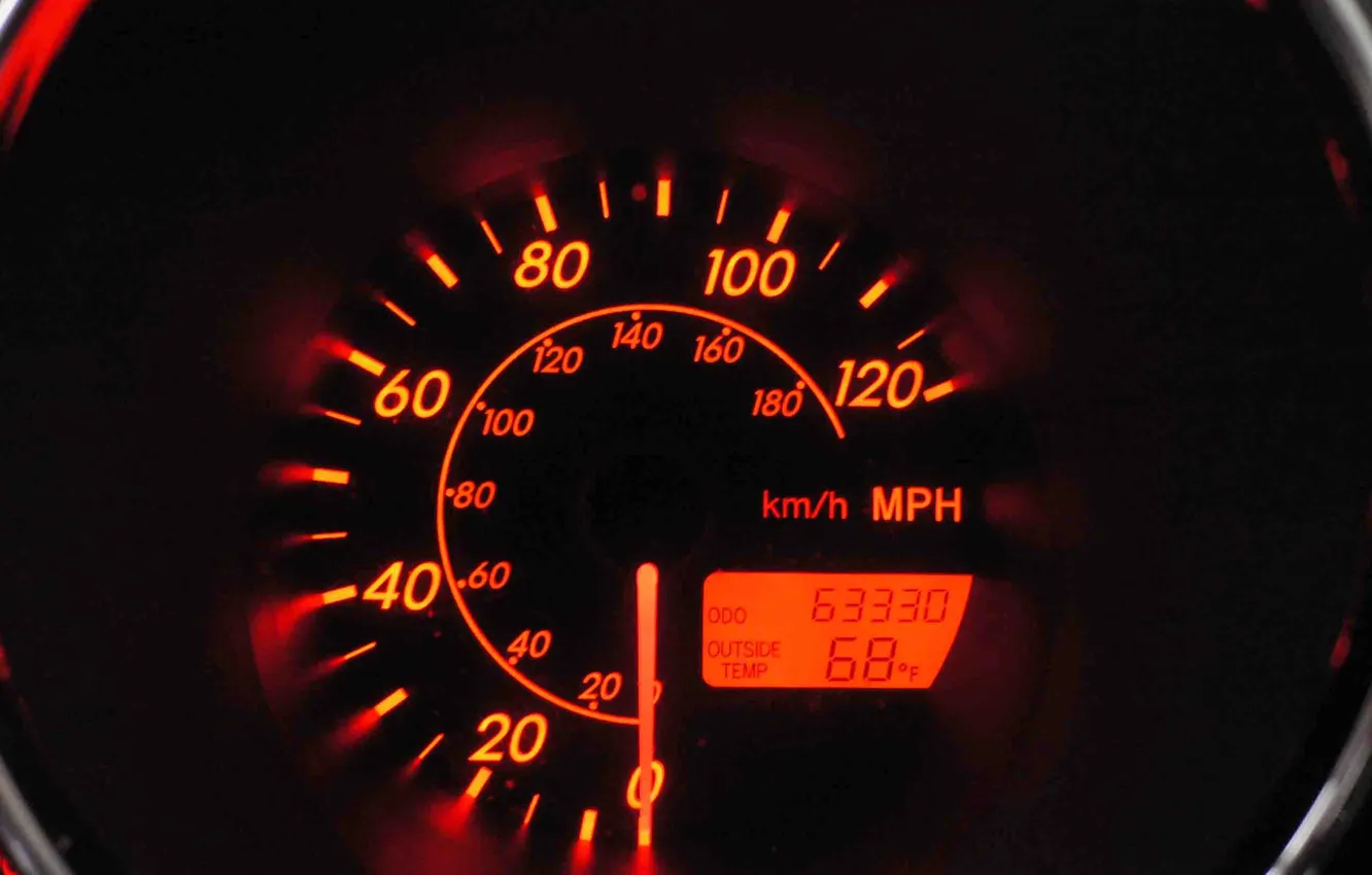 Photo wallpaper arrows, speed, speedometer