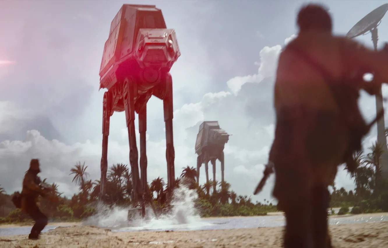 Photo wallpaper Star Wars, Star wars, sci-fi, movie, AT-AT, Rebellion, Felicity Jones, Empire