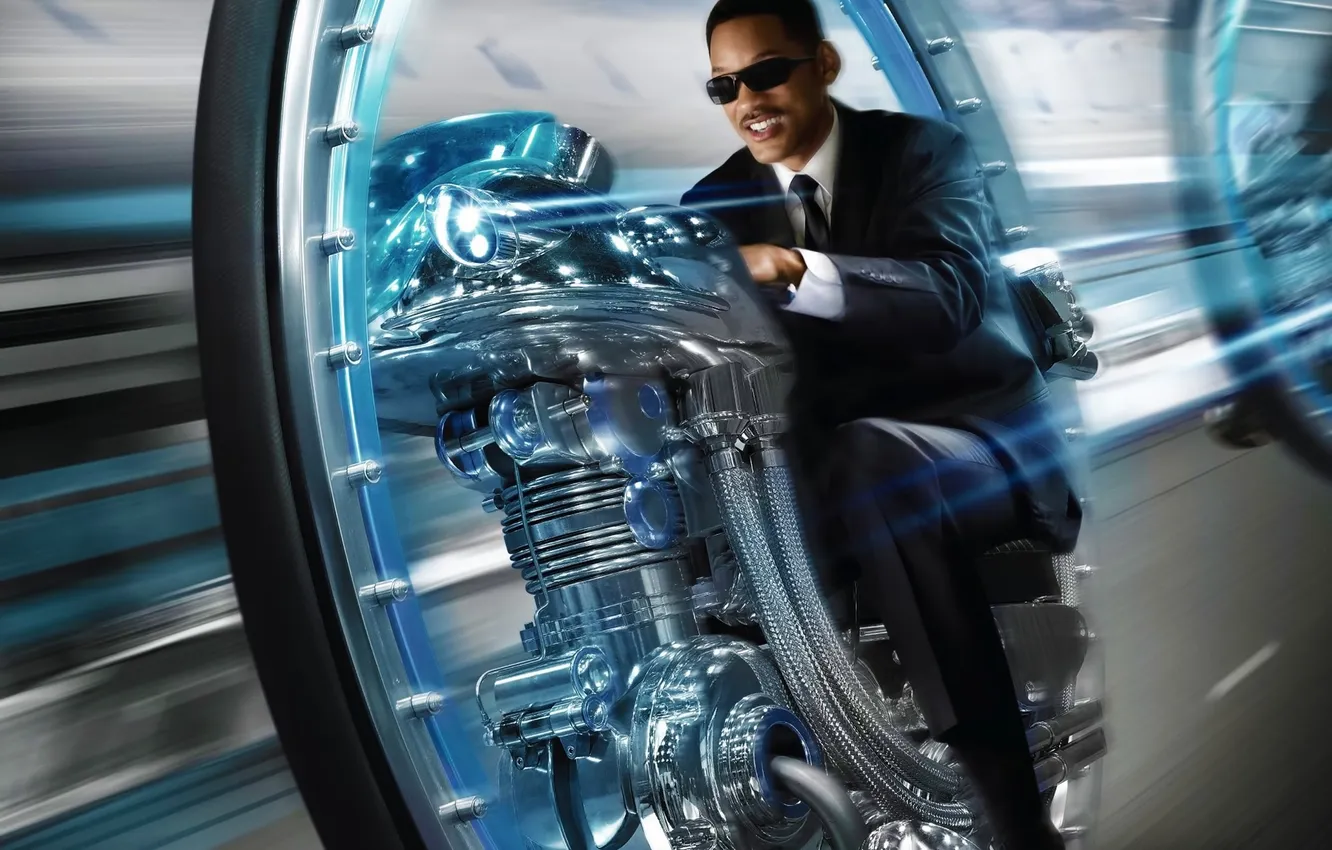 Photo wallpaper future, fiction, adventure, Will Smith, Will Smith, Tommy Lee Jones, Agent J, Men in black …