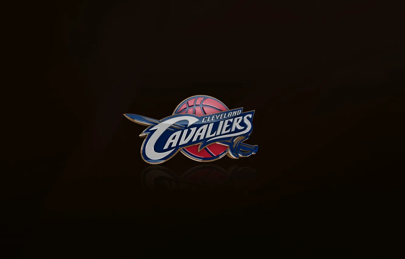 Photo wallpaper Basketball, Background, Logo, Cleveland, Cleveland Cavaliers, The Cavaliers