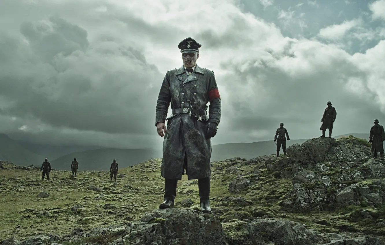 Photo wallpaper cinema, sake, zombie, Eagle, rock, undead, sky, military