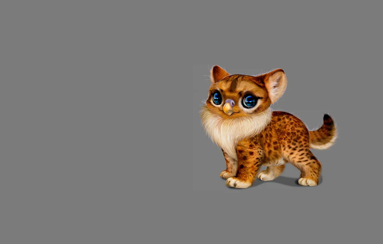 Photo wallpaper fiction, beak, baby, art, kitty, kitty, Milota, children's