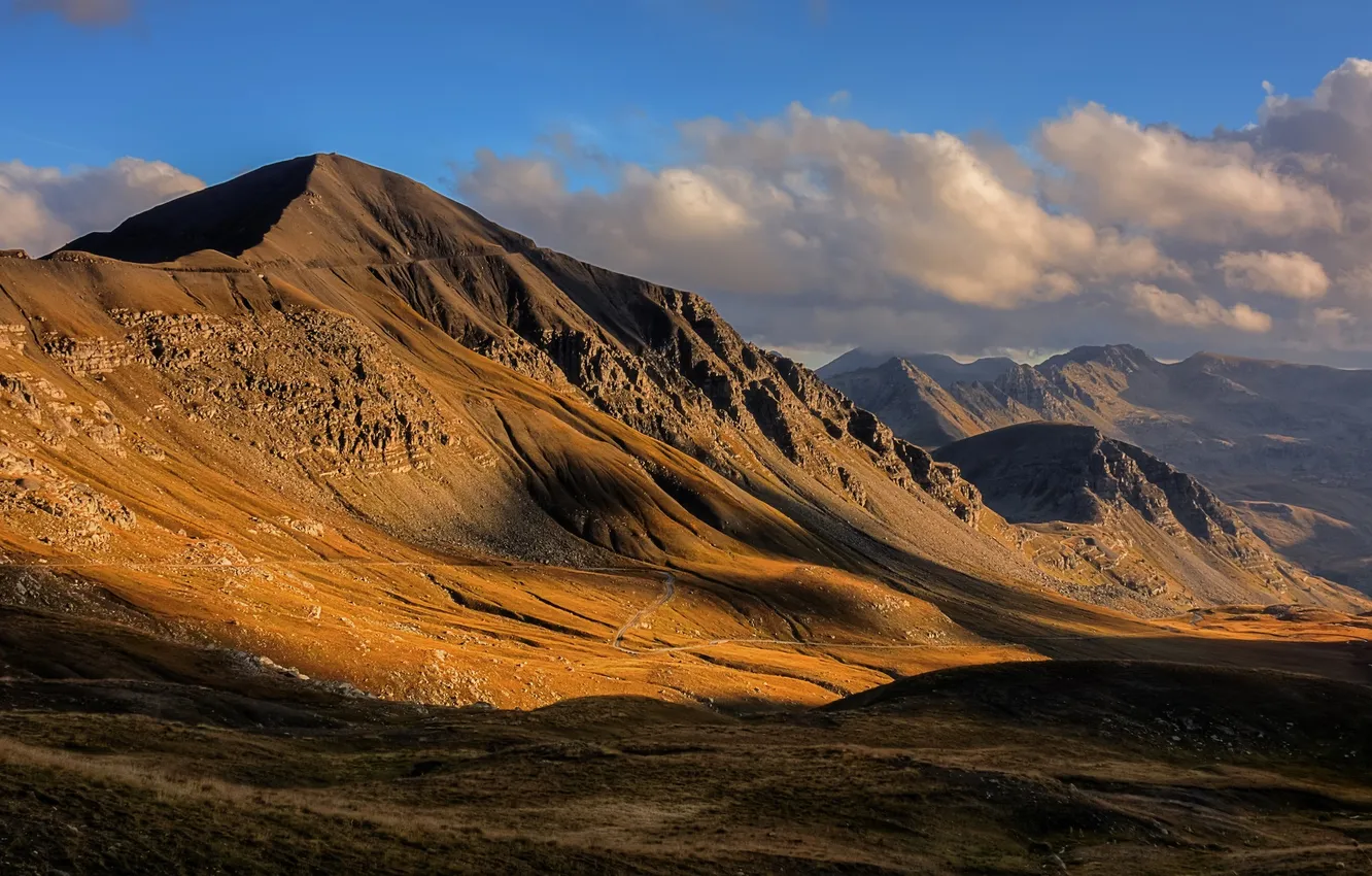 Photo wallpaper rock, landscape, nature, hill, rery