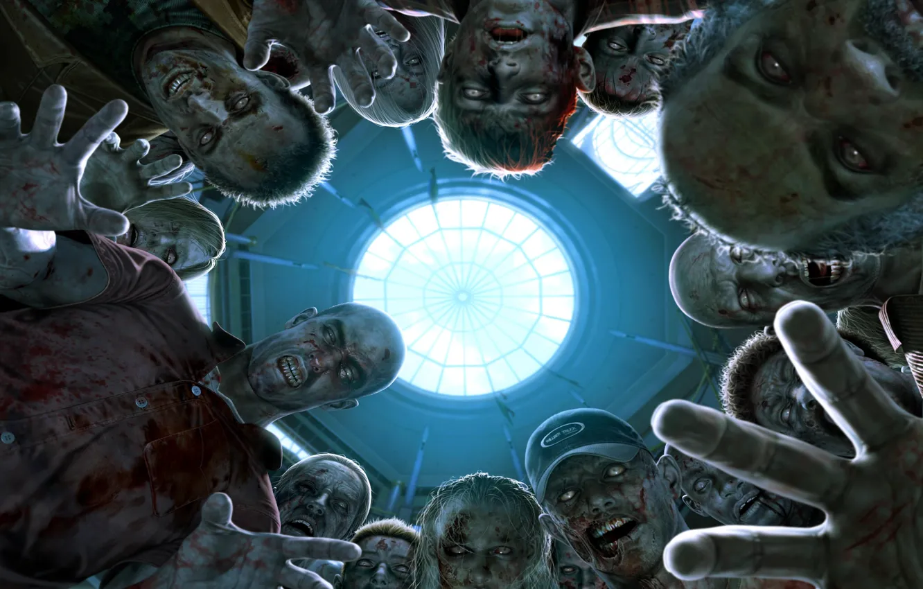 Photo wallpaper fear, Dead Rising, zombies, horror