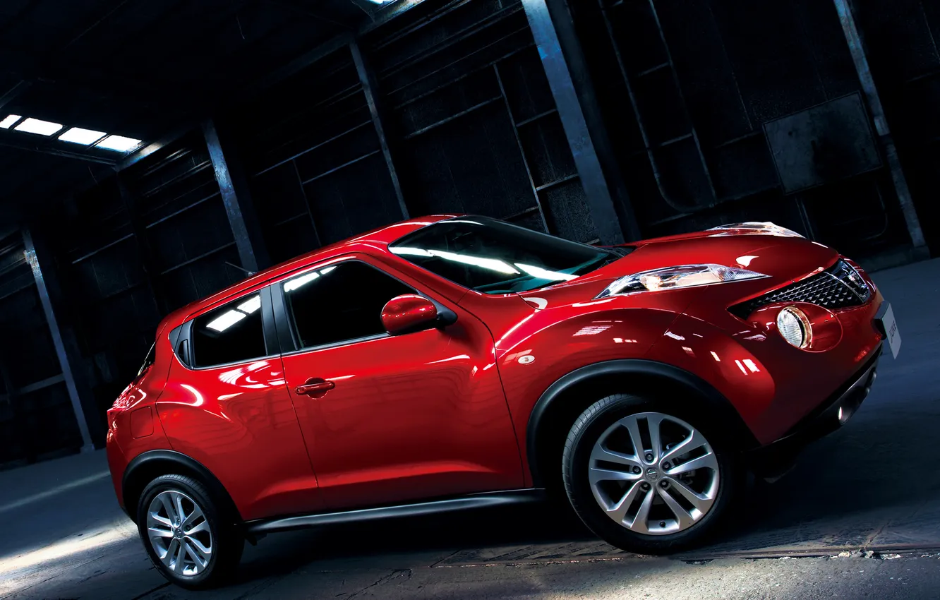 Photo wallpaper car, machine, red, red, Nissan, car, cars, Nissan