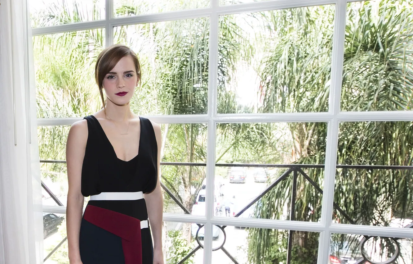 Photo wallpaper Emma Watson, press conference, March 2014