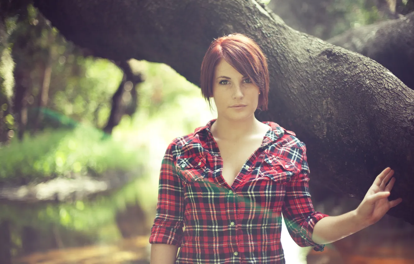 Photo wallpaper girl, face, photographer, girl, photography, photographer, shirt, Brian Storey