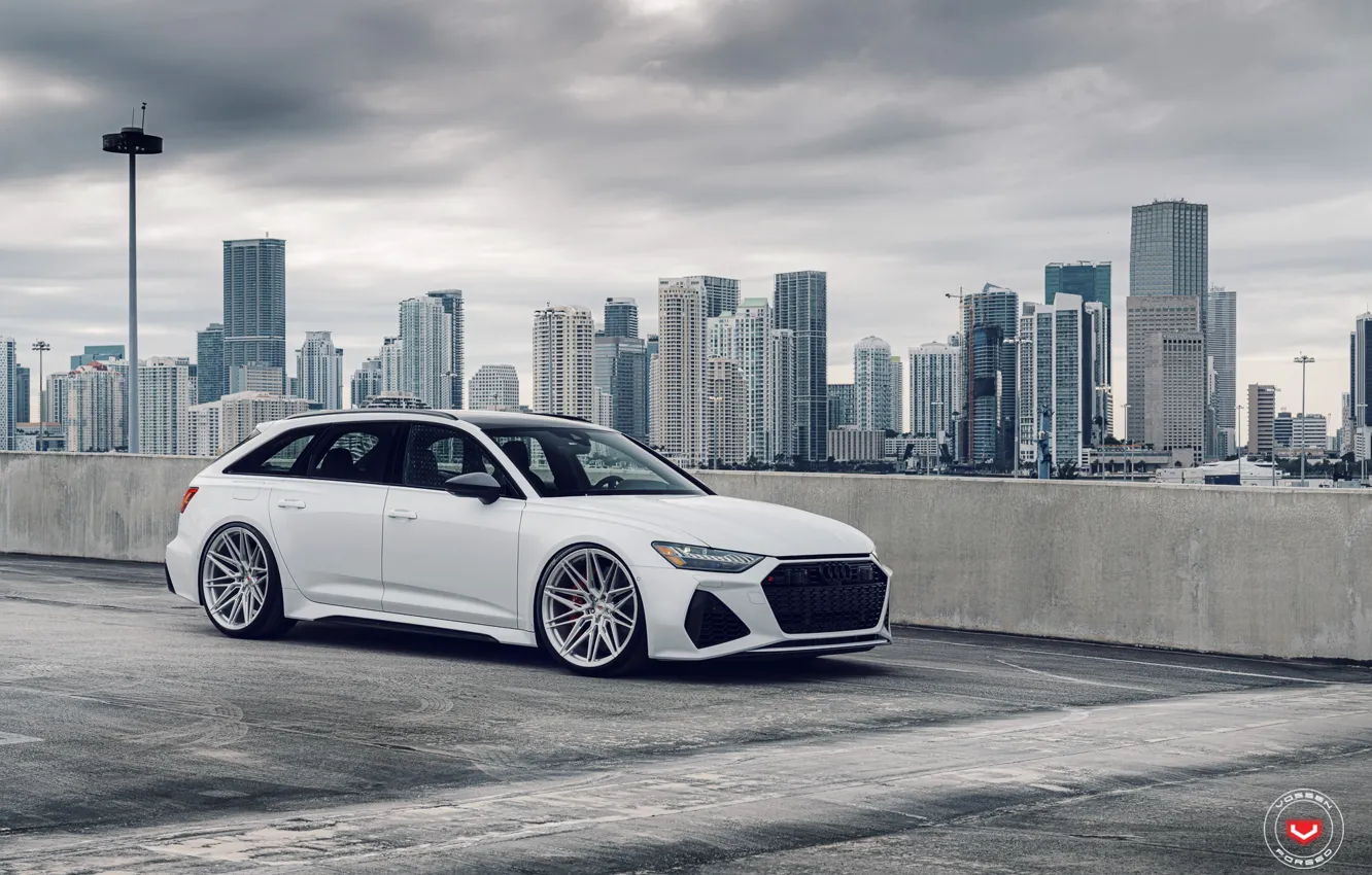 Photo wallpaper Audi, Vossen, Before, RS6