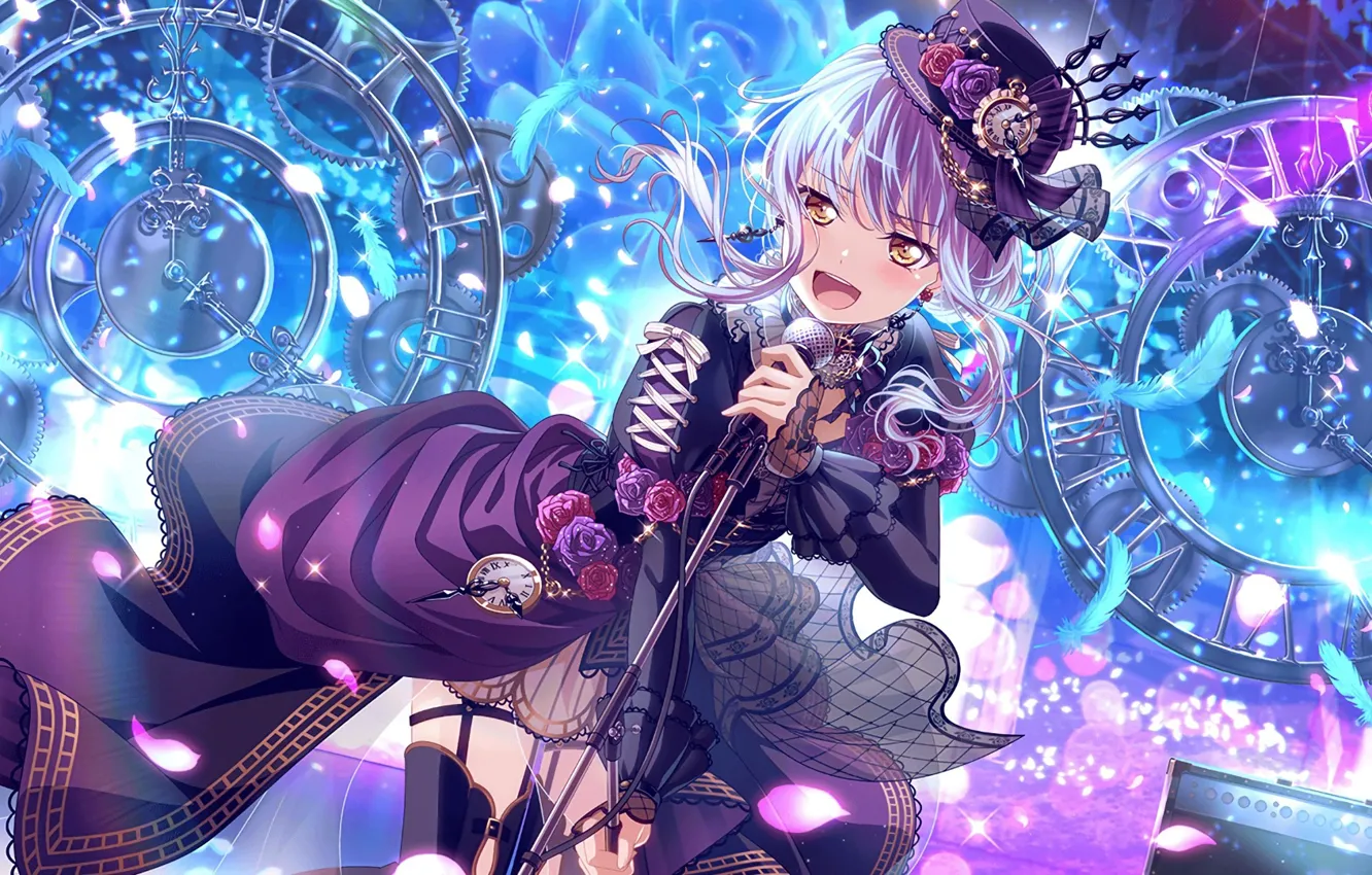 Photo wallpaper girl, scene, singer