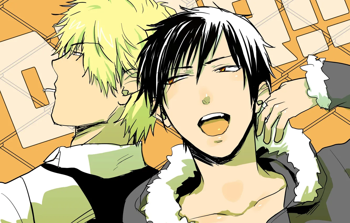 Photo wallpaper guy, two, Durarara, Durarara, Shizuo Heiwajima, Of Izaya Orihara