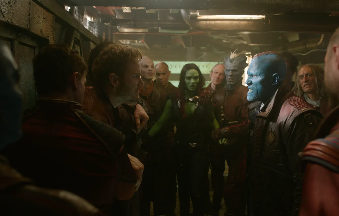 Photo wallpaper Zoe Saldana, Marvel, Marvel, Gamora, The old Lord, Gamora, Guardian of the galaxy, Chris Pratt