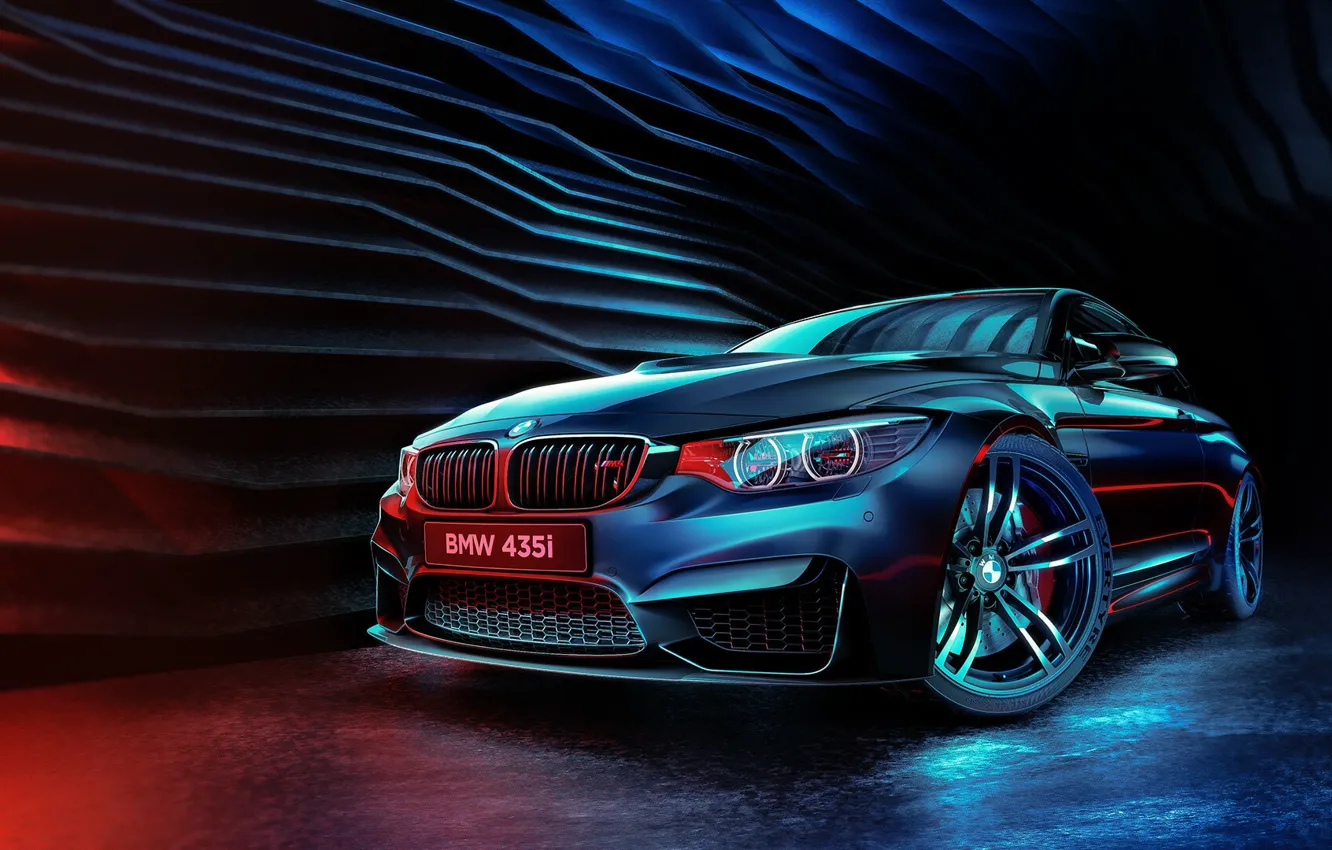 Photo wallpaper Auto, BMW, Machine, Style, Car, Render, The front, 435i