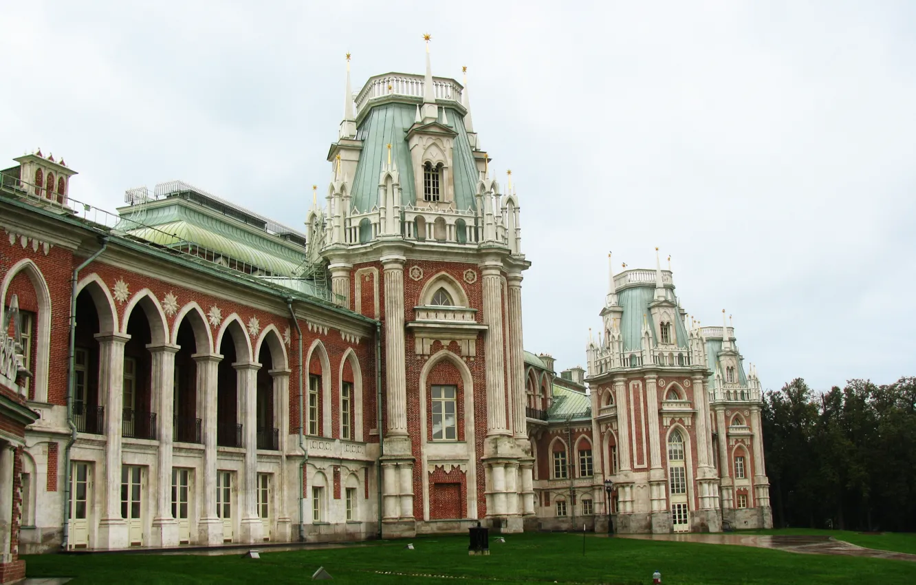 Photo wallpaper roof, castle, Moscow, Tsaritsyno