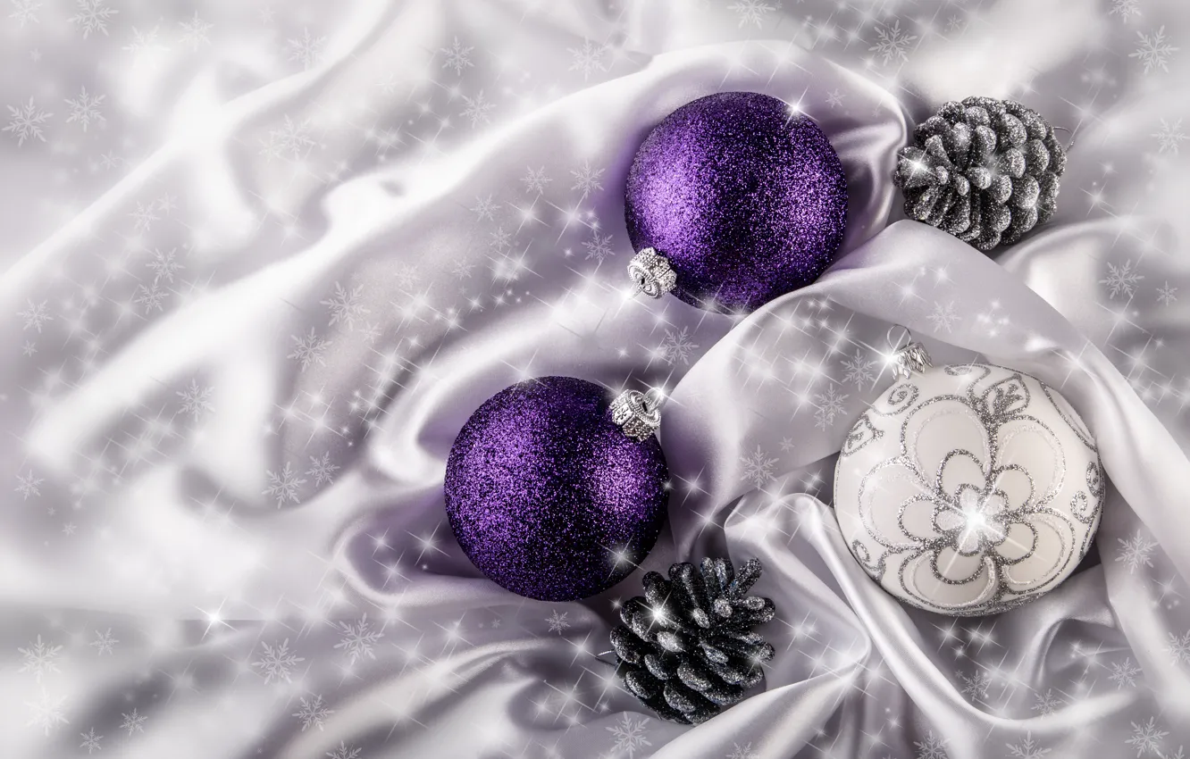 Photo wallpaper balls, holiday, new year, bumps
