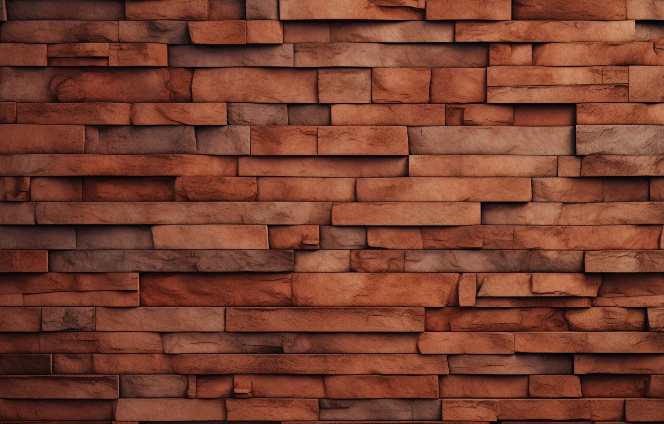 Photo wallpaper wall, brick, texture, brick wall, AI art, neural network