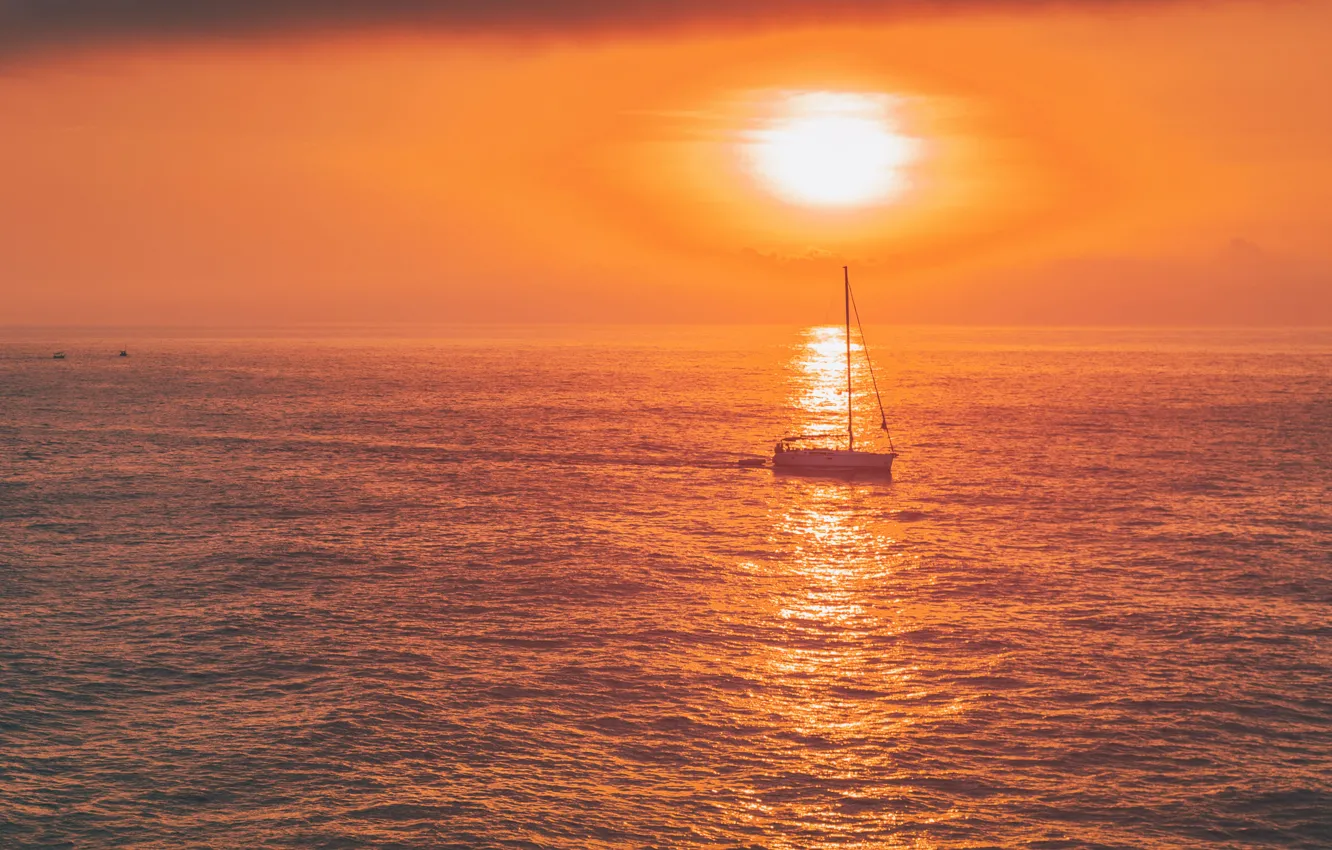 Photo wallpaper colorful, light, summer, landscape, coast, water, seascape, rocks