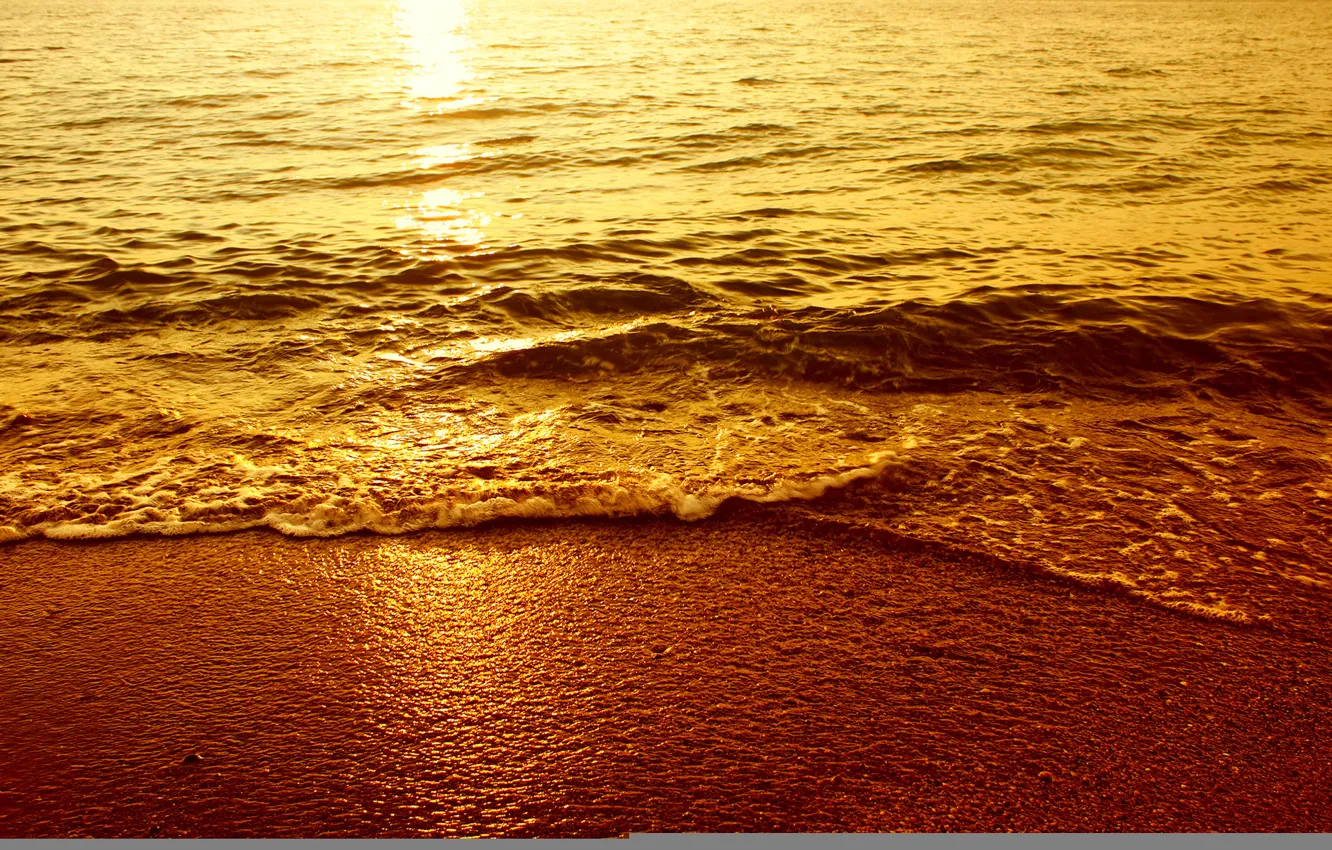 Photo wallpaper sand, sea, wave, water, the ocean, shore, landscapes, beaches