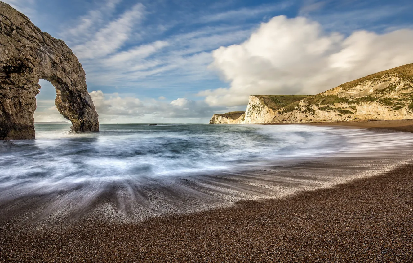 Photo wallpaper water, nature, coast