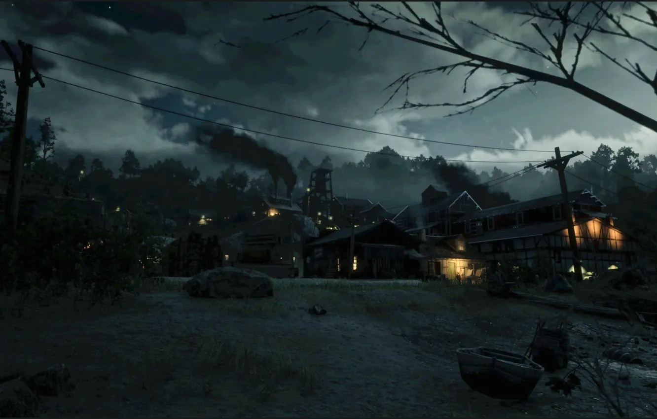 Photo wallpaper lights, HDR, game, smoke, clouds, UHD, 4k, Red Dead Redemption 2