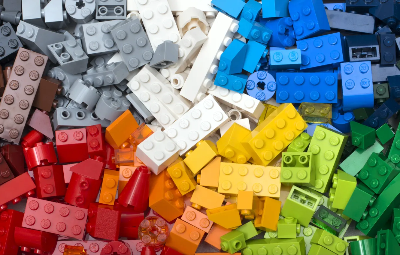 Photo wallpaper colors, plastic, bricks, LEGO