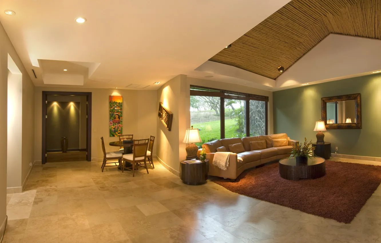 Photo wallpaper design, house, style, Villa, interior, living space, hasienda, Casa Caiman In Costa Rica