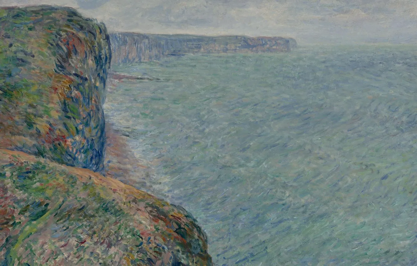 Photo wallpaper landscape, picture, Claude Monet, Claude Monet, A view of the Sea from the Rocks