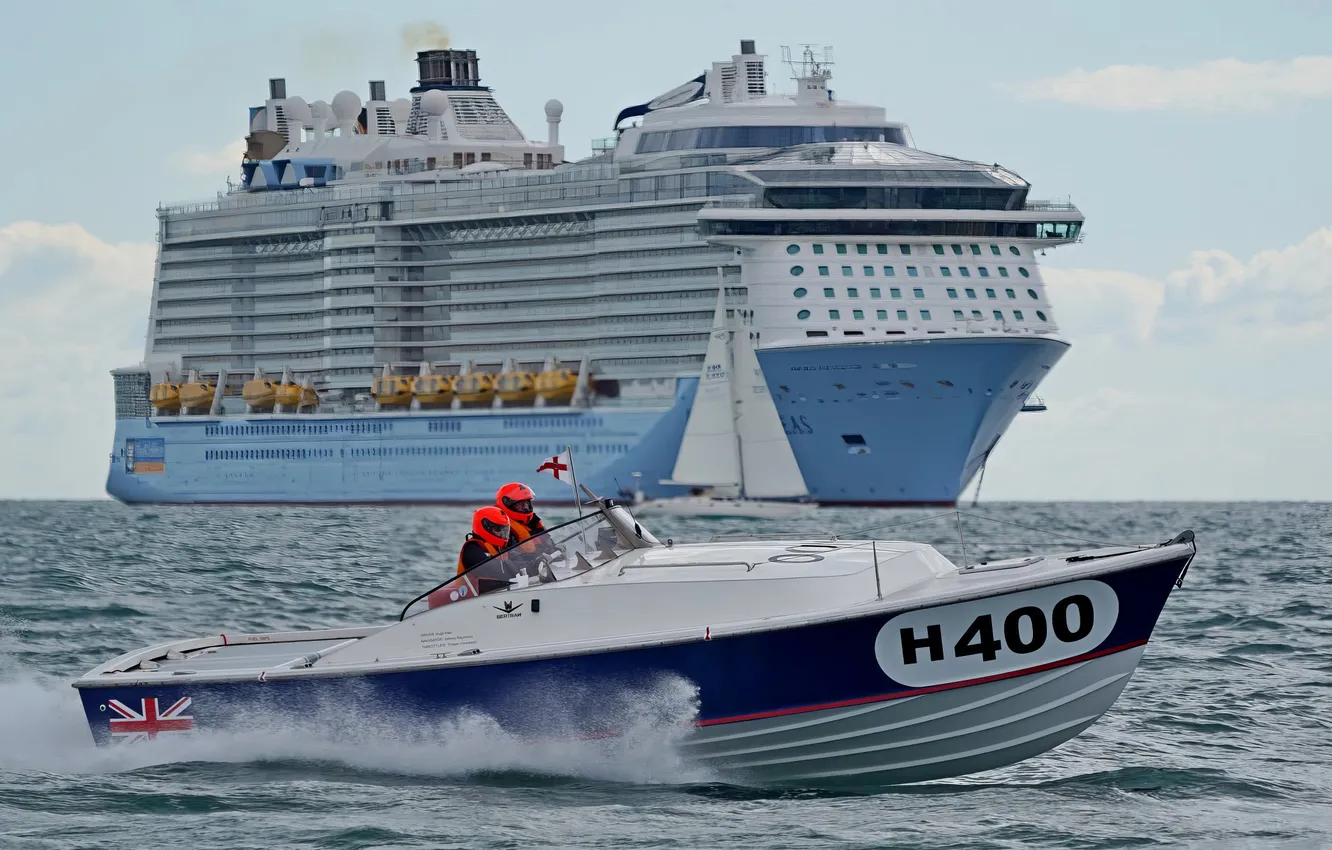 Photo wallpaper race, boat, speed