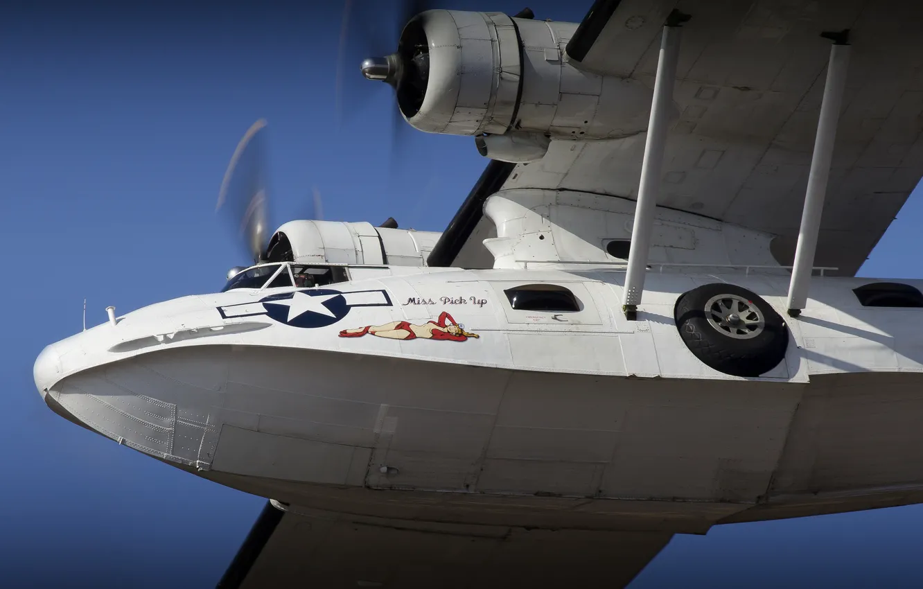 Photo wallpaper the plane, sea, anti-submarine, patrol, "Catalina", PBY Catalina