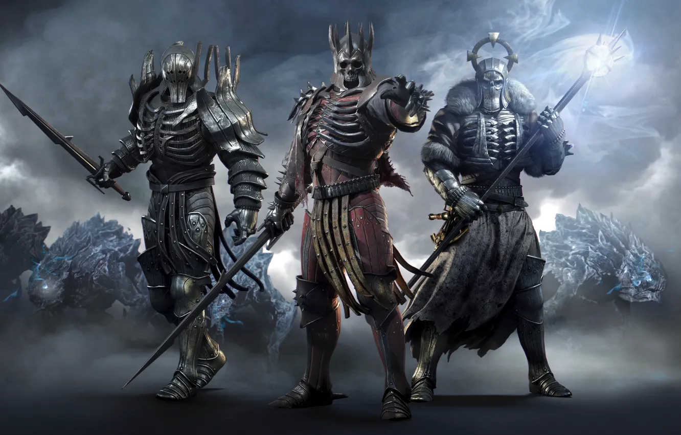 Photo wallpaper sword, armor, helmet, generals, The Witcher 3: Wild Hunt
