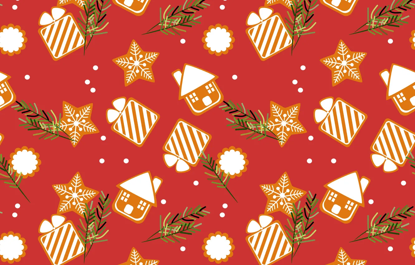 Photo wallpaper decoration, background, pattern, New Year, Christmas, Christmas, background, pattern