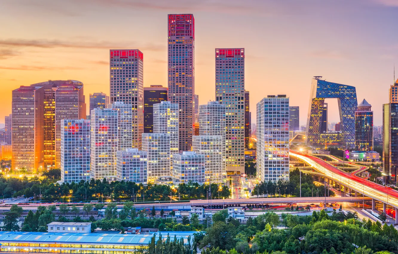 Photo wallpaper Beijing, beautiful, asian, architecture, Asia, Architectural, Apartments