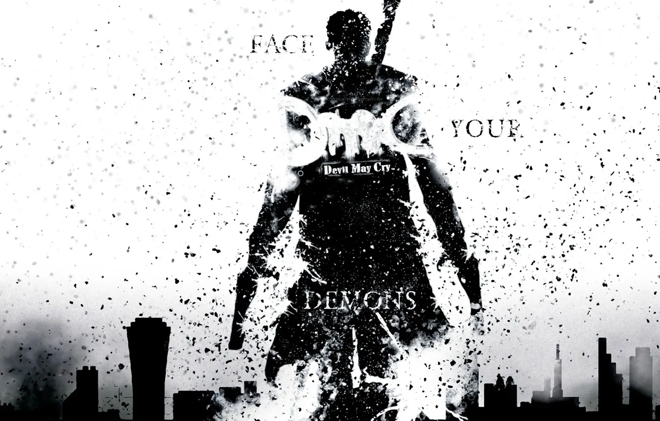 Photo wallpaper wallpaper, Dante, DMC, Devil May Cry, face your demons