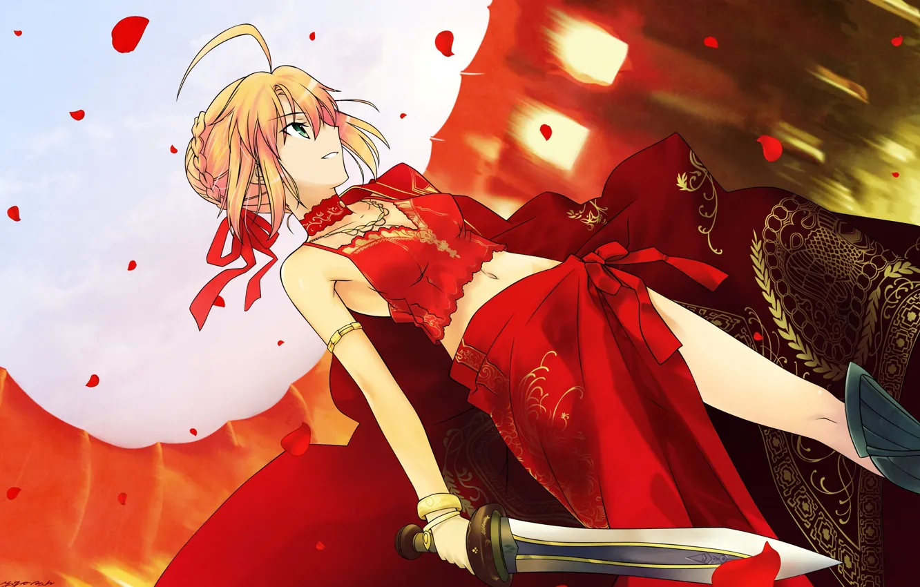 Photo wallpaper girl, East, the saber, Fate stay night, Fate / Stay Night, Mey