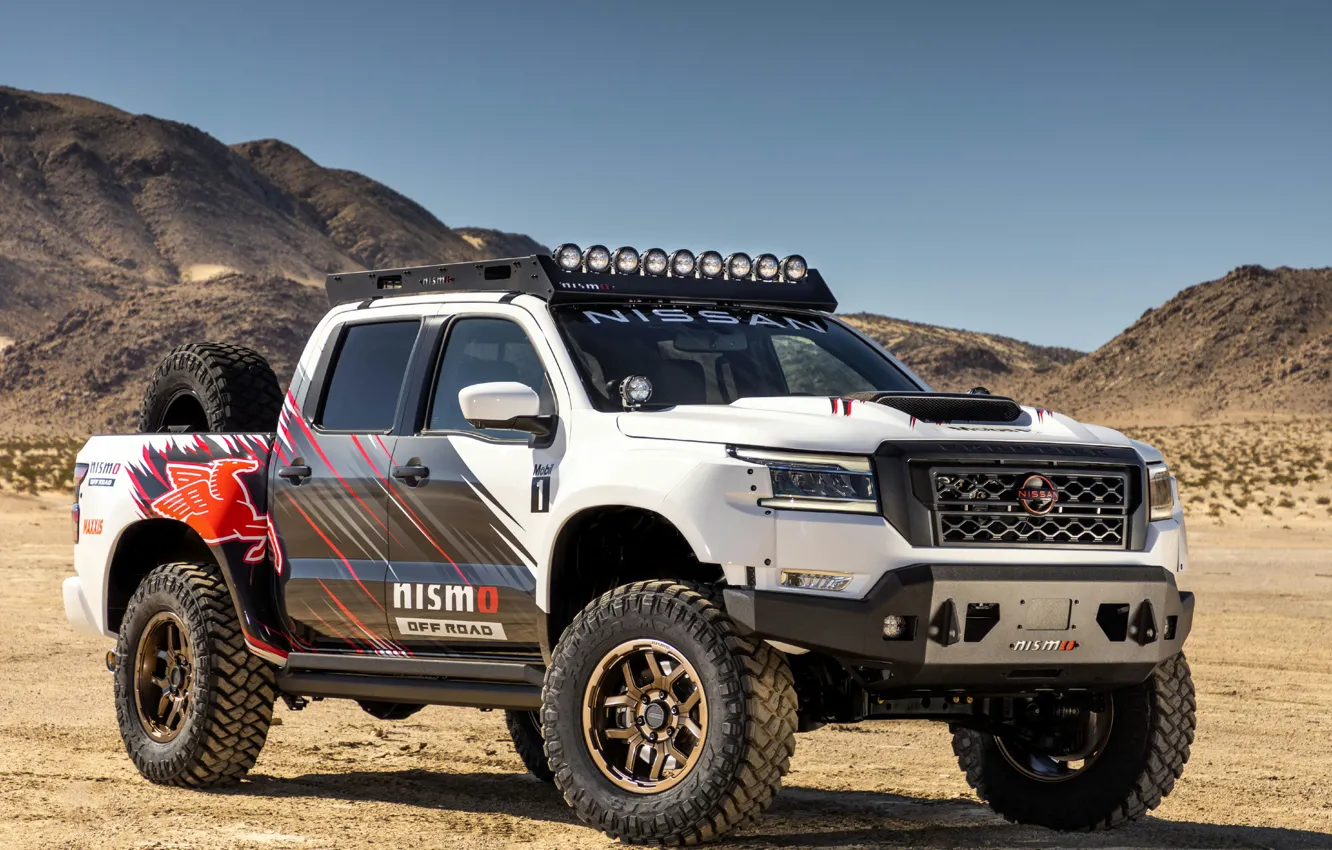 Photo wallpaper Desert, Off Road, Nissan Frontier, SEMA, Nismo, Nissan