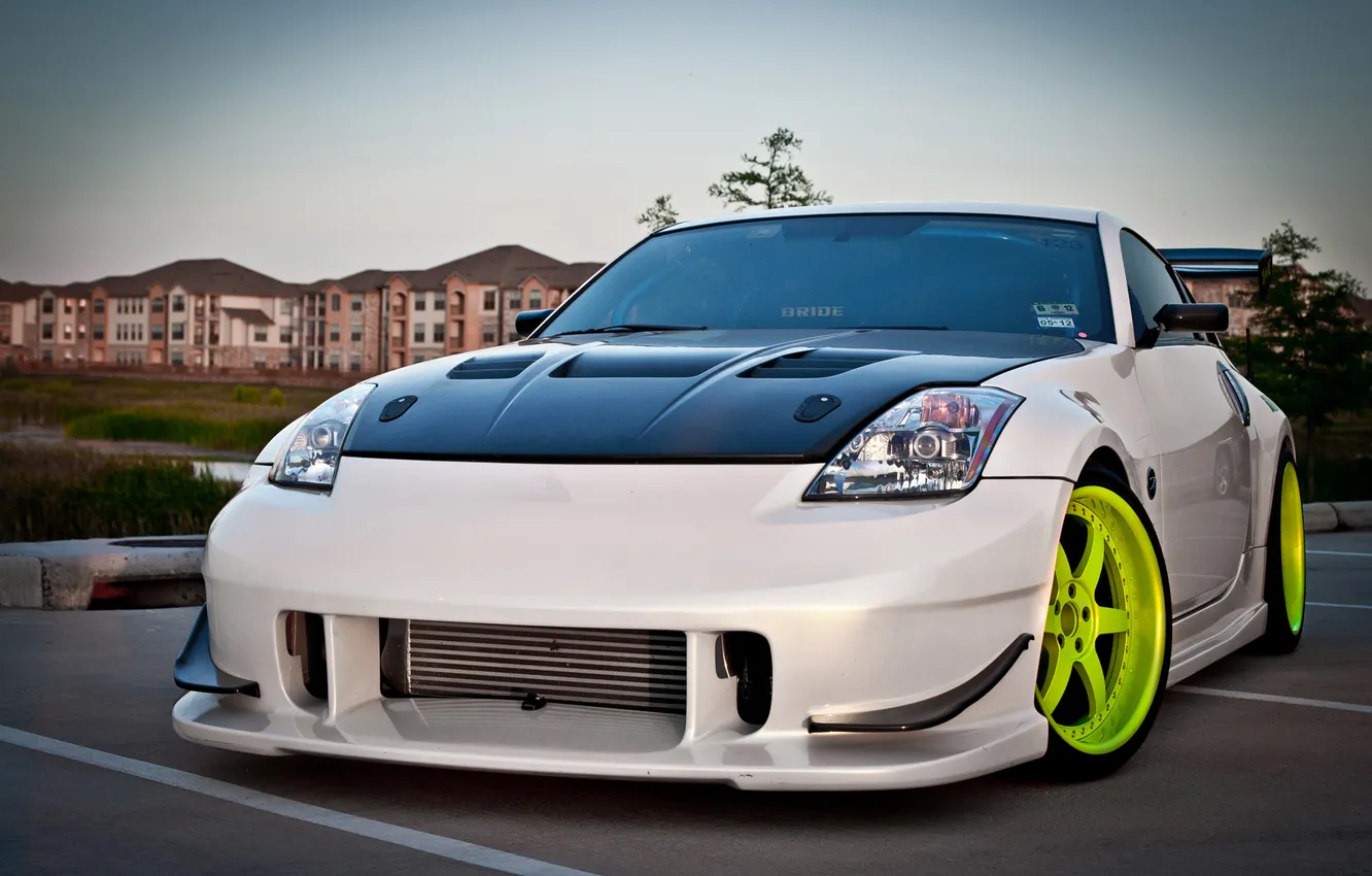 Photo wallpaper Nissan, 350z, drives, acid