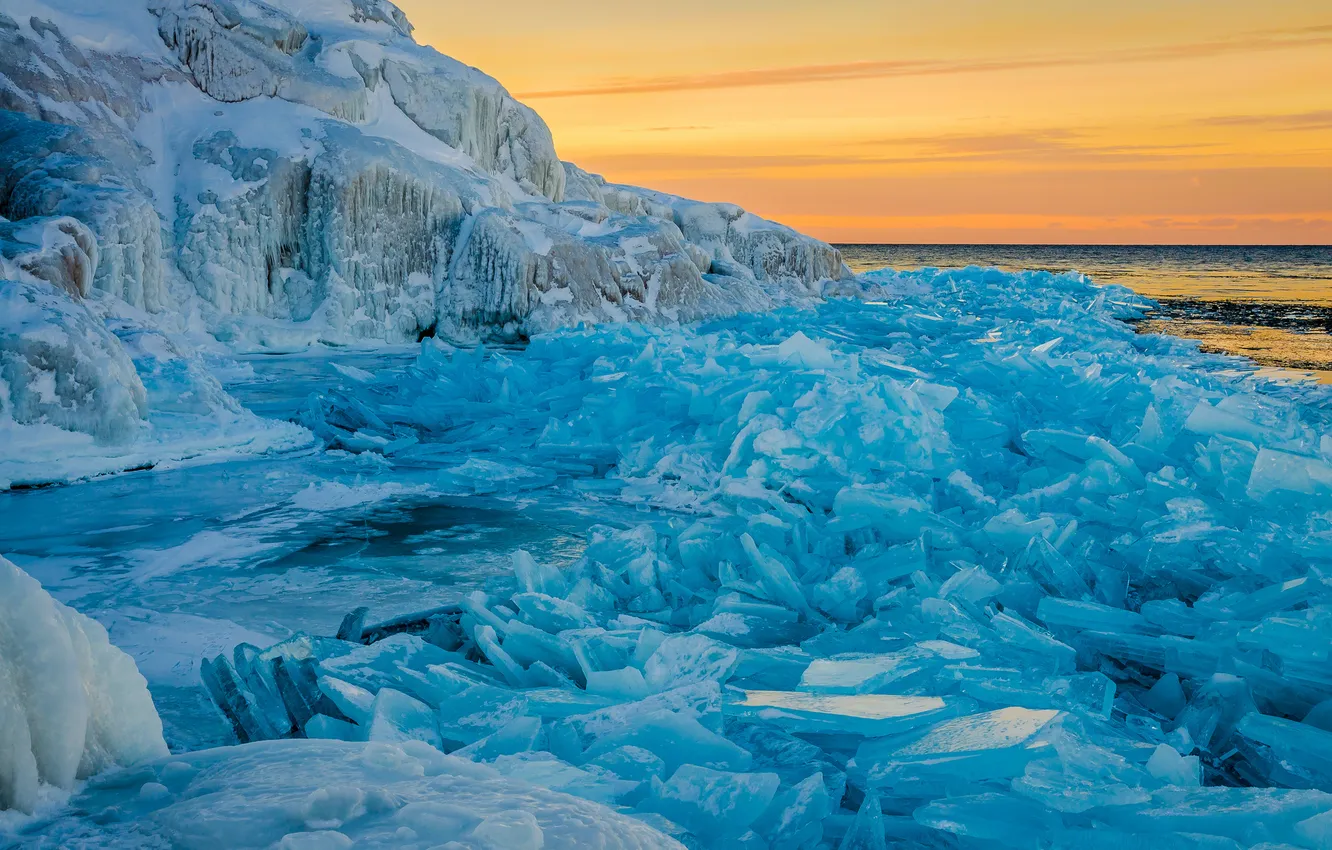 Photo wallpaper snow, Nature, ice, Arctic