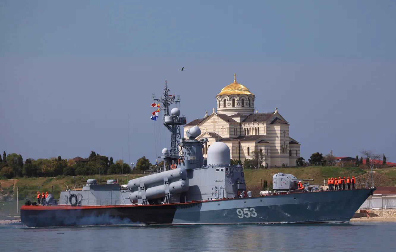 Photo wallpaper ship, rocket, small, Sevastopol, R-239